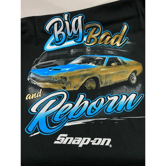 Snap-On Tools Big Bad and Reborn Graphic T-Shirt Men's 2XL Mechanic Workwear - Picture 6 of 7